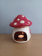 Load image into Gallery viewer, Village Pottery Toadstool House Tea Light Holder Gift Ornament Decoration NEW RANGE