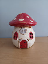 Load image into Gallery viewer, Village Pottery Toadstool House Tea Light Holder Gift Ornament Decoration NEW RANGE