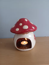 Load image into Gallery viewer, Village Pottery Toadstool House Tea Light Holder Gift Ornament Decoration NEW RANGE