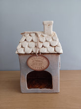 Load image into Gallery viewer, Village Pottery GREY GARDEN HOUSE Ceramic Tea Light Holder Gift