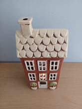 Load image into Gallery viewer, Village Pottery BROWN GARDEN HOUSE Large Ceramic Tea Light Holder Gift