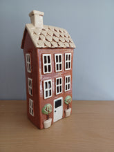 Load image into Gallery viewer, Village Pottery BROWN GARDEN HOUSE Large Ceramic Tea Light Holder Gift