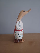 Load image into Gallery viewer, DCUK BAKER DUCKLING Christmas Apron Wooden Duckling Named TIM Hand Painted Gift 18cm NEW RANGE