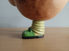 Load image into Gallery viewer, DCUK Wild Welly CATERPILLAR BOOTS Wooden Duck Named TED Collectible Gift Ornament 12cm NEW