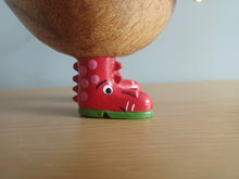 Load image into Gallery viewer, DCUK Wild Welly RED DRAGON BOOTS Wooden Duck Named BEN Collectible Gift Ornament 12cm NEW Wild Welly Range
