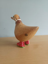 Load image into Gallery viewer, DCUK Wild Welly RED DRAGON BOOTS Wooden Duck Named BEN Collectible Gift Ornament 12cm NEW Wild Welly Range