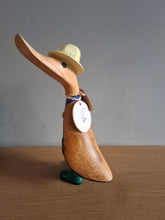 Load image into Gallery viewer, DCUK WOODEN DUCK GENTLEMAN GARDENER DUCKLING Named SCOTT