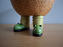 Load image into Gallery viewer, DCUK Wild Welly CATERPILLAR BOOTS Wooden Duck Named TOM Collectible Gift Ornament 12cm NEW