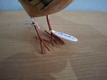 Load image into Gallery viewer, DCUK Garden Bird Green Tartan Hat and Scarf Named BEN  Wooden Gift