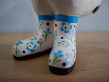 Load image into Gallery viewer, DCUK White Flower Duckling Gift Named DOTTY Forget me Not Floral Boots New