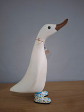 Load image into Gallery viewer, DCUK White Flower Duckling Gift Named DOTTY Forget me Not Floral Boots New