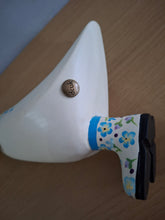 Load image into Gallery viewer, DCUK White Flower Duckling Gift Named DOTTY Forget me Not Floral Boots New