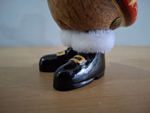 Load image into Gallery viewer, DCUK TRADITIONAL SANTA  DUCKLING Named GARY With Gift Bag Handpainted Wooden Christmas Duck Ornament Gift NEW