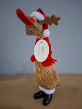 Load image into Gallery viewer, DCUK RUDOLF REINDEER DUCKLING Named YULE Wooden Christmas Duck Ornament Gift