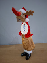 Load image into Gallery viewer, DCUK RUDOLF REINDEER DUCKLING Named YULE Wooden Christmas Duck Ornament Gift