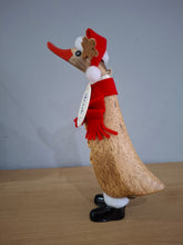 Load image into Gallery viewer, DCUK RUDOLF REINDEER DUCKLING Named YULE Wooden Christmas Duck Ornament Gift