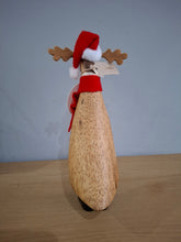 Load image into Gallery viewer, DCUK RUDOLF REINDEER DUCKLING Named YULE Wooden Christmas Duck Ornament Gift