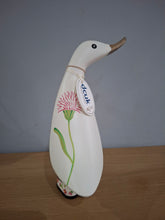 Load image into Gallery viewer, DCUK White Flower Duckling Gift Named JESSICA Carnation Floral Boots New