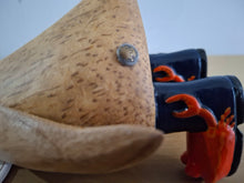Load image into Gallery viewer, DCUK Wild Welly Penguin Gift Named LIAM Orange Crab Wellies