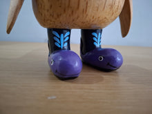 Load image into Gallery viewer, DCUK Wild Welly Penguin Gift Named NICK Purple Whale Wellies