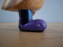 Load image into Gallery viewer, DCUK Wild Welly Penguin Gift Named NICK Purple Whale Wellies