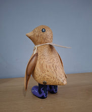 Load image into Gallery viewer, DCUK Wild Welly Penguin Gift Named NICK Purple Whale Wellies