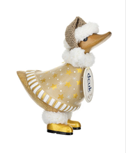 Load image into Gallery viewer, DCUK DUCKY GILDED CARAMEL DUCK NAMED YULE New Christmas 2025