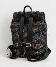 Load image into Gallery viewer, Fable England Backpack A Nights Tale Design Black Woodland  Backpack Bag New