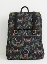 Load image into Gallery viewer, Fable England Backpack A Nights Tale Design Black Woodland  Backpack Bag New
