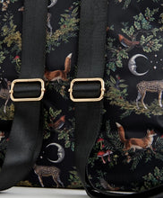 Load image into Gallery viewer, Fable England Backpack A Nights Tale Design Black Woodland  Backpack Bag New