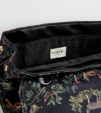 Load image into Gallery viewer, Fable England Backpack A Nights Tale Design Black Woodland  Backpack Bag New