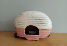 Load image into Gallery viewer, Village Pottery PINK CARAVAN Tea Light Holder Ceramic Gift 18cm NEW