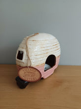 Load image into Gallery viewer, Village Pottery PINK CARAVAN Tea Light Holder Ceramic Gift 18cm NEW