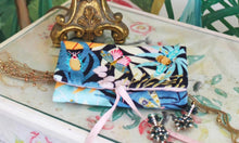 Load image into Gallery viewer, House of Disaster Velvet Embroidered Jewellery Roll