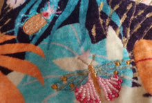 Load image into Gallery viewer, House of Disaster Velvet Embroidered Jewellery Roll
