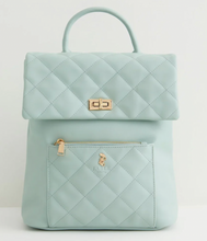 Load image into Gallery viewer, BACKPACK Fable England Soft Sage Quilted Backpack Bag