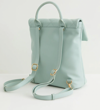 Load image into Gallery viewer, BACKPACK Fable England Soft Sage Quilted Backpack Bag