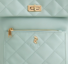 Load image into Gallery viewer, BACKPACK Fable England Soft Sage Quilted Backpack Bag