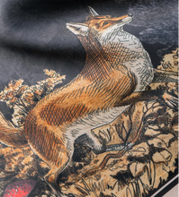 Load image into Gallery viewer, SCARVES Fable England Night's Tale Narrative Square Scarf