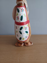 Load image into Gallery viewer, DCUK BAKER DUCKLING Christmas Apron Wooden Duckling Named CONNIE Hand Painted Gift 18cm