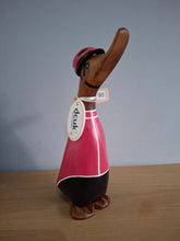 Load image into Gallery viewer, DCUK CYCLIST DUCK Named PEGGY Handpainted Wooden Duckling