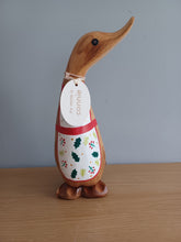 Load image into Gallery viewer, DCUK BAKER DUCKLING Christmas Apron Wooden Duckling Named CONNIE Hand Painted Gift 18cm