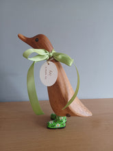 Load image into Gallery viewer, DCUK Green Floral Boots Duckling Named IVY New