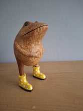 Load image into Gallery viewer, DCUK Jolly Frog Yellow Spotty Boots