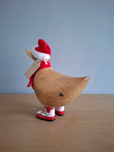 Load image into Gallery viewer, DCUK DUCKY Santa Hat and Boots Christmas Wooden Duck Named CHRIS