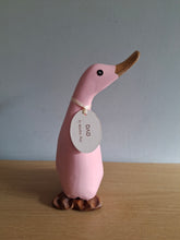 Load image into Gallery viewer, DCUK Pink Wooden Duckling Duck Named AVA New