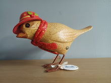 Load image into Gallery viewer, DCUK CHRISTMAS Wooden Garden Biird Named IVY Duckensian Lady Garden Bird Gift Ornament 12cm Tall