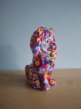 Load image into Gallery viewer, Pomme Pidou MONEY BOX Leo Lion Floral Berry Decoupage Ceramic Gift NEW 19cm