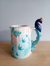 Load image into Gallery viewer, House of Disaster LUXE PEACOCK MILK JUG Porcelain Jug With Gift Box