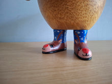 Load image into Gallery viewer, DCUK DUCKY Rudolph Boots Christmas Wooden Duck Named SANTA